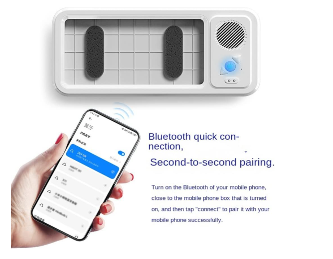 Waterproof Bathroom Phone Case with Bluetooth Speaker